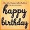 Black Happy Birthday Balloons Banner | Script/Cursive Silver Letter Balloon Sign for Birthday Party Decor/Decoration | Foil Mylar Happy Birthday Banner